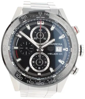 TAG Heuer Carrera Calibre HEUER 01 CAR201Z Stainless steel Black