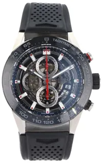 TAG Heuer Carrera Calibre HEUER 01 CAR2A1Z Stainless steel Black