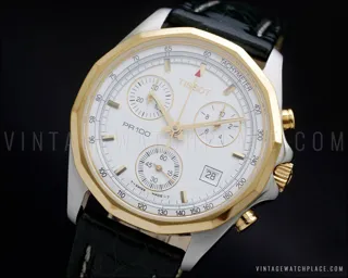 Tissot PR 100 Stainless steel and Gold-plated White