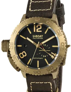 U-Boat Dual Time 9008 Bronze Brown