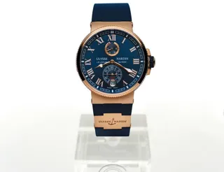 Ulysse Nardin Marine 1186-126-3/43 Rose gold Blue