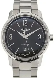 Vulcain 50s Presidents 560156A15.BHM180 Stainless steel Black