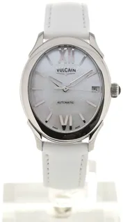 Vulcain First Lady 610164N20.BAS412 37mm Stainless steel White