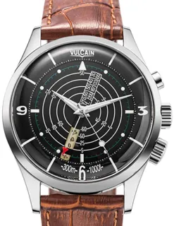 Vulcain Nautical 100252PB08.BAN128 Stainless steel Black and White