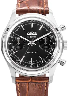 Vulcain Chronograph 640109B00.BAL228 Stainless steel Black