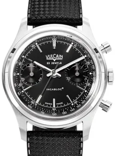 Vulcain Chronograph 640109B00.BAR200 Stainless steel Black