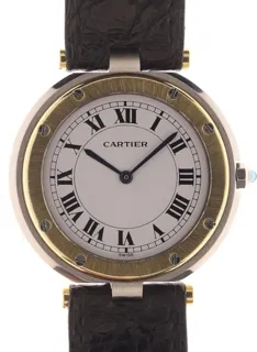 Cartier Santos Ronde 32.5mm Yellow gold and Stainless steel White