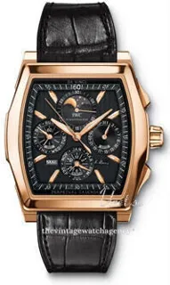 IWC Da Vinci Perpetual Calendar IW376206 Rose gold Black