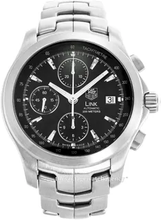 TAG Heuer LINK Chronograph CJF2110.BA0576 Stainless steel Black