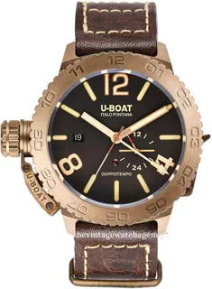 U-Boat Dual Time 9008 Bronze Brown