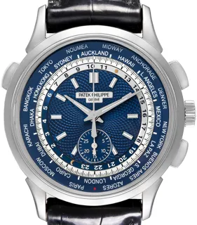 Patek Philippe World Time 5930G-001 White gold Blue