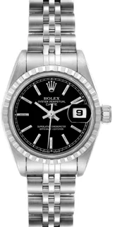 Rolex Oyster Perpetual Lady Date 69240 Stainless steel Black