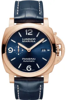 Panerai Luminor Marina PAM 01112 Goldtech Blue