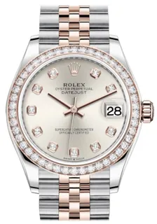 Rolex Datejust 31 278381RBR Rose gold Silver