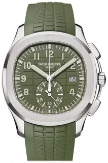 Patek Philippe Aquanaut 5968G-010 White gold Green