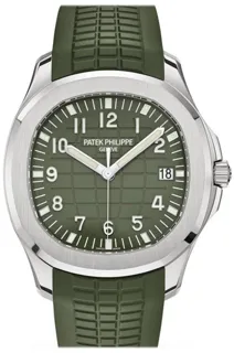 Patek Philippe Aquanaut 5168G-010 White gold Green