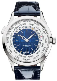 Patek Philippe World Time 5230G-010 White gold Blue