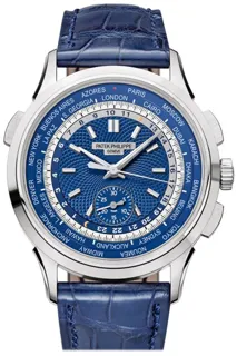 Patek Philippe World Time Chronograph 5930G-010 White gold Blue