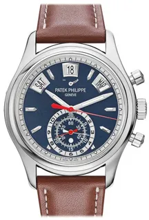 Patek Philippe Annual Calendar Chronograph 5960/01G-001 White gold Blue