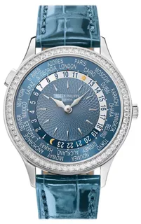 Patek Philippe World Time 7130G-016 White gold Blue