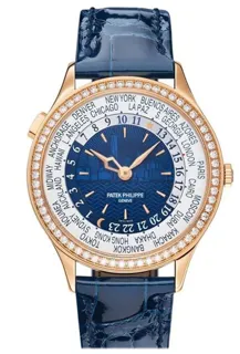 Patek Philippe World Time 7130R-012 Rose gold Blue