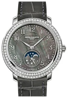 Patek Philippe Moonphase 4968G-001 33mm White gold Black