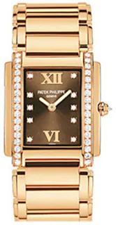 Patek Philippe Twenty~4 4910/11R-010 Rose gold Brown