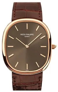 Patek Philippe Golden Ellipse 3738/100R-001 Rose gold Brown