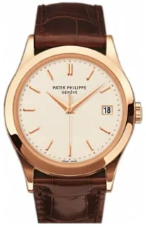 Patek Philippe Calatrava 5296R-010 Rose gold Silver