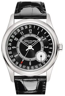 Patek Philippe Calatrava 6006G-001 White gold Black