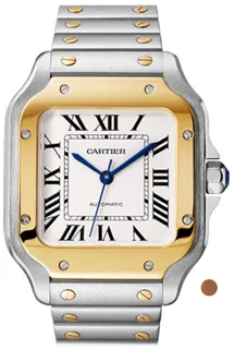 Cartier Santos W2SA0007 Yellow gold and Stainless steel