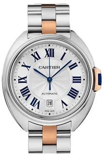 Cartier Clé de Cartier W2CL0002 40mm Rose gold and Stainless steel Silver