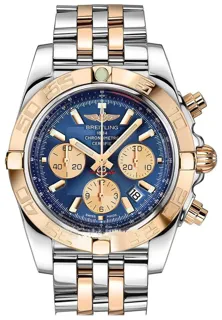 Breitling Chronomat 44 CB011012/C790 Rose gold and Stainless steel Blue