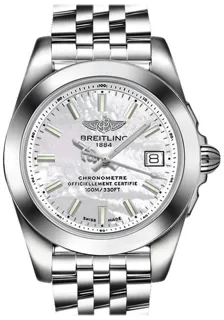 Breitling Galactic W7433012/A779/376A Stainless steel and Tungsten White