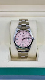 Rolex Oyster Perpetual Date 15200 Stainless steel Pink