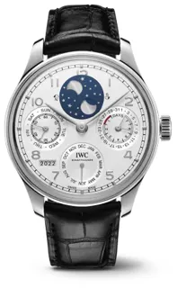 IWC Portuguese Perpetual Calendar IW503406 Platinum Silver