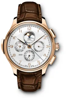 IWC Portugieser IW377602 Yellow gold Silver