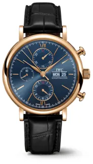 IWC Portofino IW391035 Yellow gold Blue