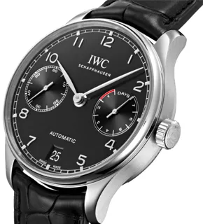 IWC Portugieser IW500703 Stainless steel Black