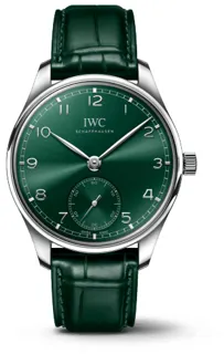 IWC Portugieser IW3583-10 Stainless steel Green