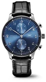 IWC Portuguese Chronograph IW371606 Stainless steel Blue