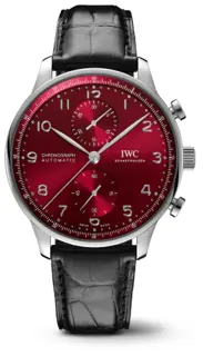 IWC Portugieser IW371616 Stainless steel Red