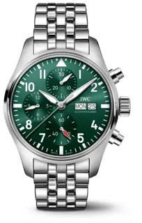 IWC Pilot IW388104 Stainless steel Green