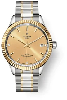 Tudor Style M12313-0007 34mm Stainless steel Golden