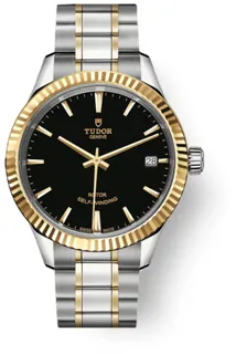 Tudor Style M12313-0005 34mm Stainless steel Black