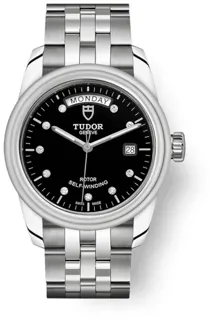 Tudor Glamour Date-Day M56000-0008 39mm Stainless steel Black