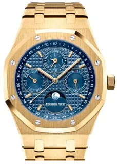 Audemars Piguet Royal Oak Perpetual Calendar 26574BA.OO.1220BA.01 Yellow gold Blue