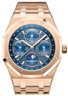 Audemars Piguet Royal Oak Perpetual Calendar 26574OR.OO.1220OR.02 Rose gold Blue