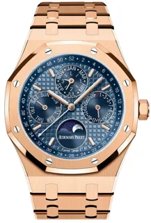 Audemars Piguet Royal Oak Perpetual Calendar 26574OR.OO.1220OR.03 Rose gold Blue