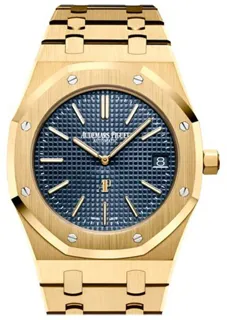 Audemars Piguet Royal Oak 15202BA.OO.1240BA.01 Yellow gold Blue